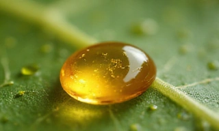 Makro zdjęcie kropli witaminy D