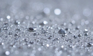 Makro zdjęcie kryształów magnezu